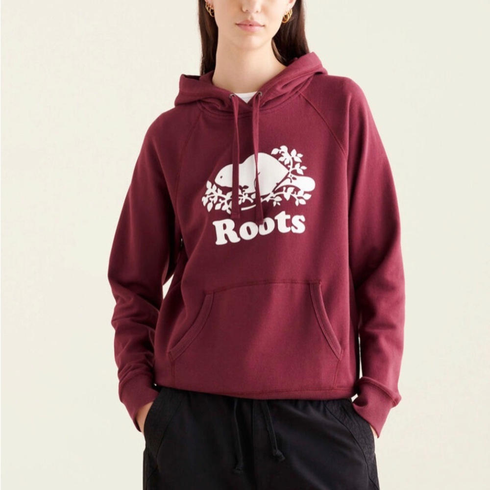Burgundy roots hoodie